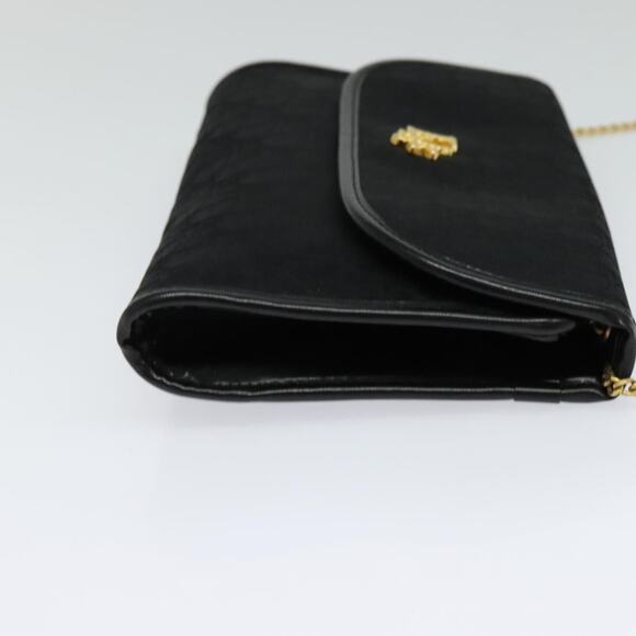 DIOR Trotter Canvas Chain Shoulder Bag Brown Gold - Picture 5 of 12